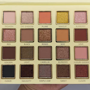 32 Color Eyeshadow Palette - Matte and Shimmers With Lipgloss