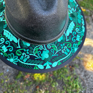 Mireya Floral Embroidered Sombrero