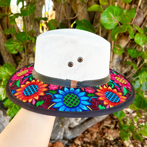 Colorful Sunflowers Embroidered Sombrero