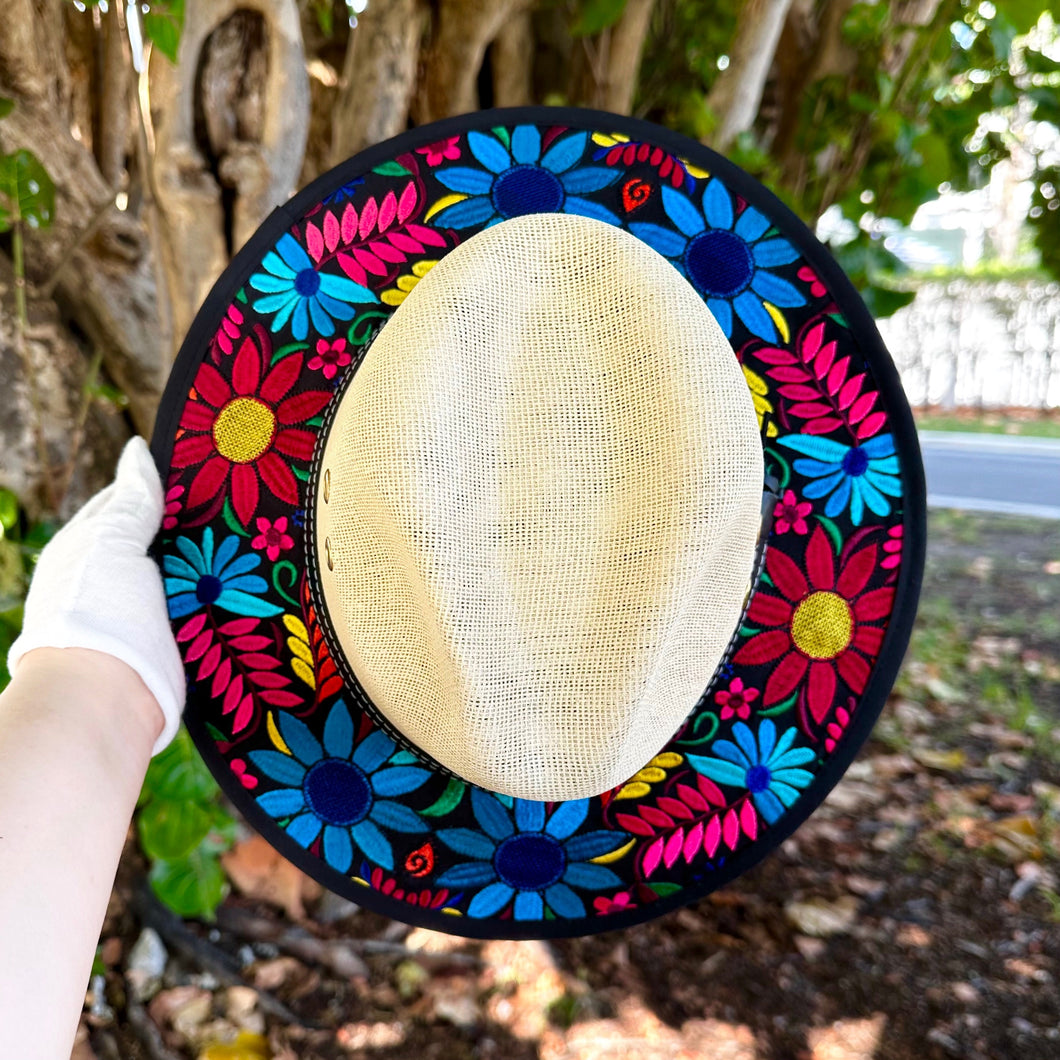 Lost in Flowers Embroidered Sombrero