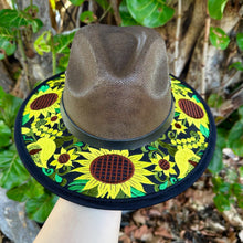 Load image into Gallery viewer, Sunflower Fields Embroidered Sombrero