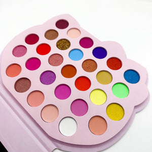 Cute Pink Cat Shaped Eyeshadow Palette