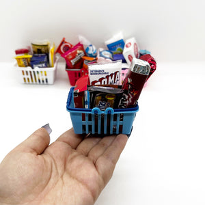6 PCS Mystery Mini Magnets with Mini Shopping basket