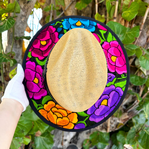 Bouquet of Flowers Embroidered Sombrero