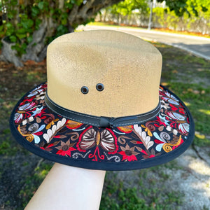 Little Butterflies Embroidered Sombrero