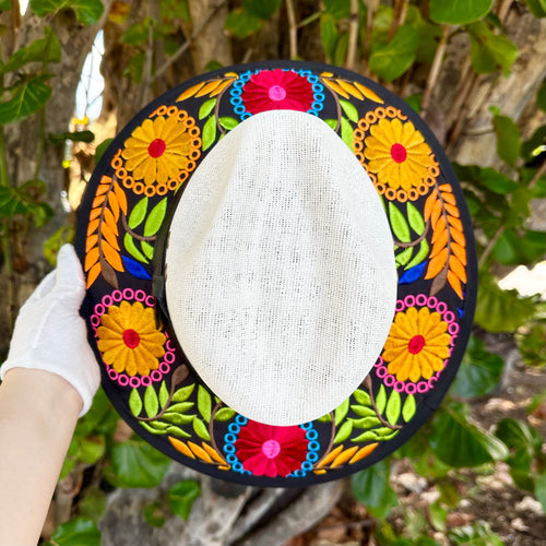 WildFlowers Embroidered Sombrero