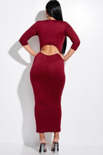 Load image into Gallery viewer, Moriah Midi Dress With Back Cut Out
