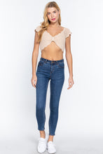 Load image into Gallery viewer, Butterfly Sweater Knit Crop Top