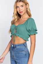 Load image into Gallery viewer, Laura Short Sleeve Crop Top