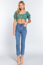 Load image into Gallery viewer, Laura Short Sleeve Crop Top