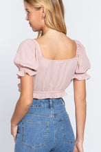 Load image into Gallery viewer, Laura Short Sleeve Crop Top