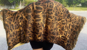 Tiger Poncho Sweater Pullover - ONE SIZE