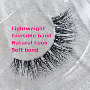 Blossom Eyelashes - Clear Band